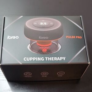 Ibreo Pulse Pro Cupping Therapy Device Massager With Heat, Red Light Therapy